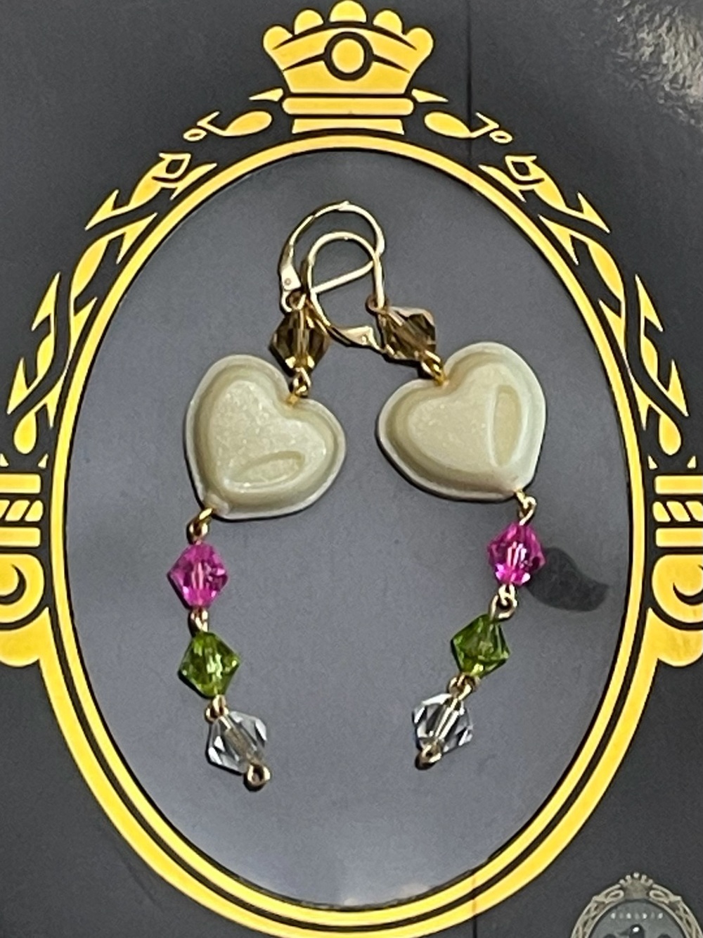 Twisted Wonderland Ace Trappola Inspired Groovy Candy Earrings (Gala Couture) - Picture 1 of 6